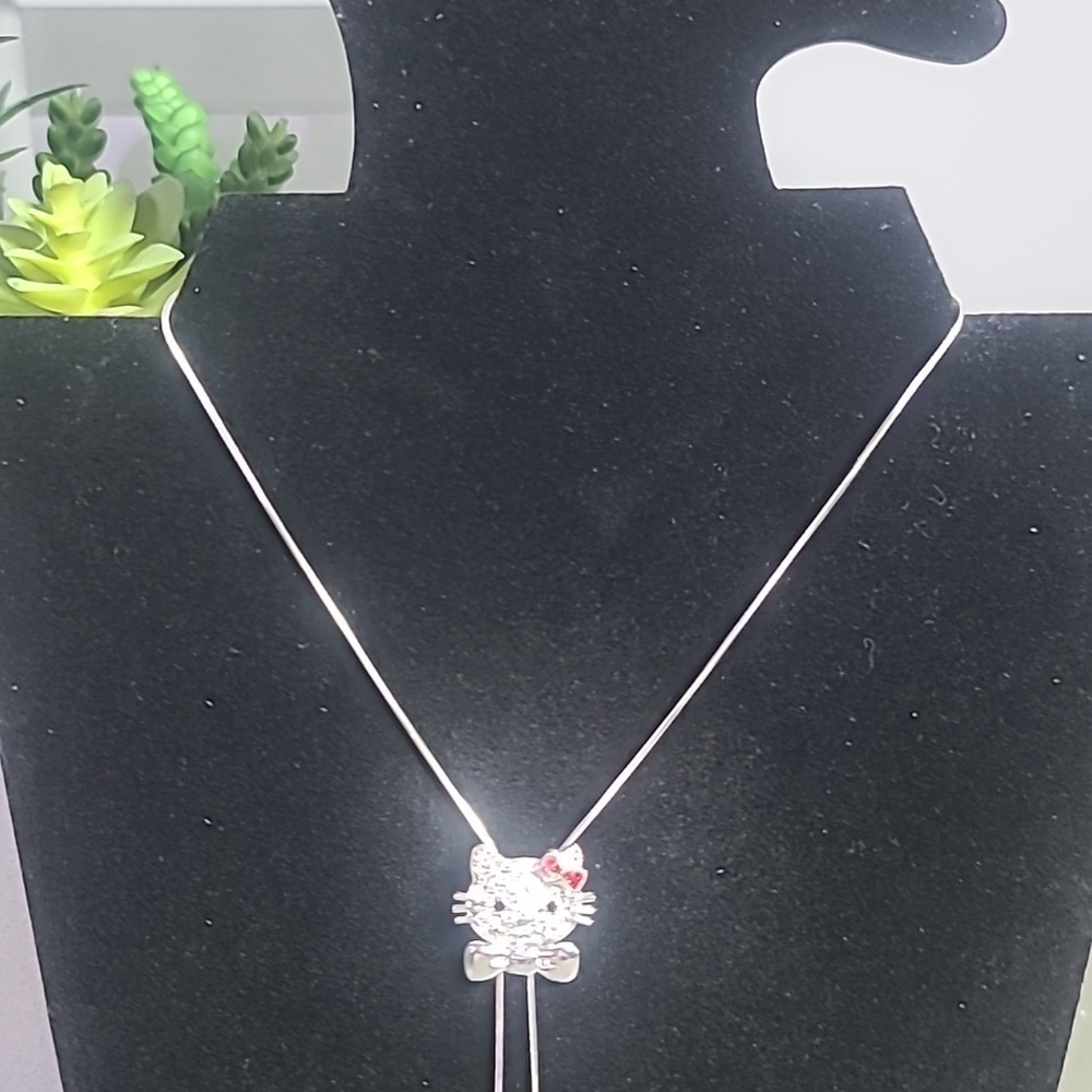 Hello Kitty Rhinestone Lariet Necklace - Picture 3 of 6